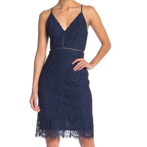 NEW WIT TAGS 🏷 ASTR the Label XS navy knee length cocktail dress🥂 Sheath dress